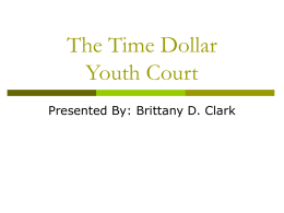 Wash DC Youth Court Presentation