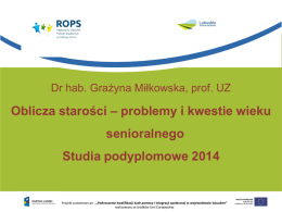 dr hab. Grazyna Milkowska, prof. UZ, Uniwersytet
