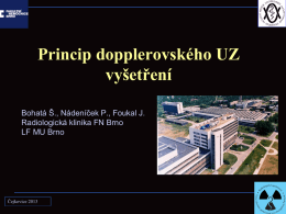Čejkovice2013_Princip dopplerovského UZ