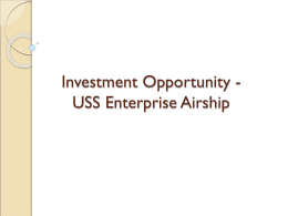 Investment Proposal for the USS Enterprise Airship