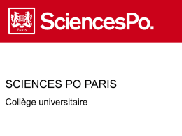 Sciences Po Paris Collège Universitaire