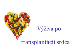 Výživa po transplantácii srdca