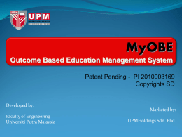 Outcome Based Education Management System