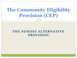 NM Community Eligibility Power Point 2014