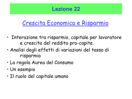 lezione 22 - Facolt&agrave; di Economia