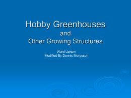 Hobby Greenhouses