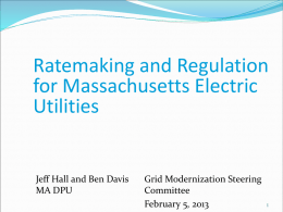 DPU Draft Presentation 2.5.13 - Massachusetts Grid Modernization
