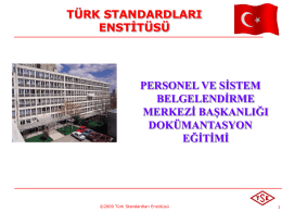 türk standardları enstitüsü
