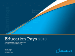Education Pays 2010 - Trends in Higher Education