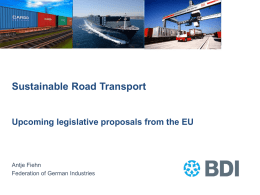 Sustainable road transport, Antje Fiehn, BDI