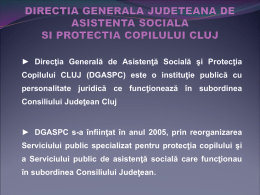DIRECTIA GENERALA JUDETEANA DE ASISTENTA SOCIALA SI