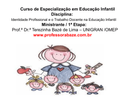 Curso de Especialização em Educação Infantil