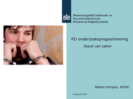 PIJ onderzoeksprogrammering