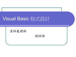 Visual Basic 程式設計