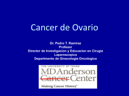 Cancer de Ovario - MD Anderson Cancer Center