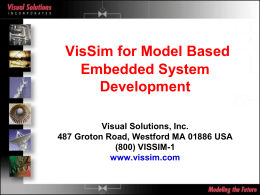 VisSim/Embedded Controls Developer for TI C2000