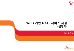 Wi-Fi 기반 NATE 서비스 제공