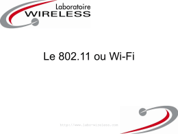 Le 802.11 ou Wi-Fi