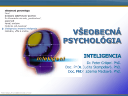 Inteligencia - socprac8.sk