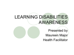 Learning Disabilities Awareness Presentation