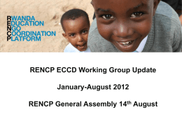 ECCD Working Group Presentation