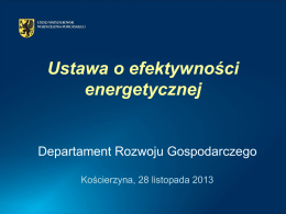 Ustawa efektywność energetyczna