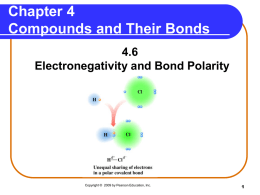 4.6 Electronegativity and Bond Polarity
