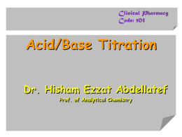 Acid–Base Titration