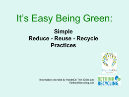 It`s Easy Being Green:
