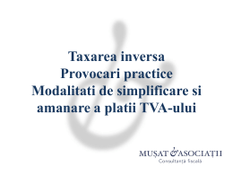 Taxare inversa - Business Review