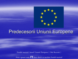 Predecesorii Uniunii Europene