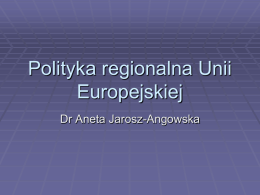 Polityka regionalna Unii Europejskiej