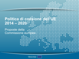 Politica di coesione dell`Ue 2014-2020