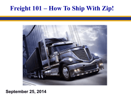 Freight 101
