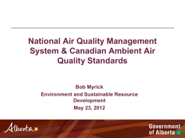 AQMS May 23 2012 - Calgary Region Airshed Zone
