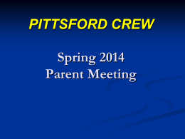 Spring 2014 Parent Meeting Presentation