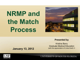 NRMP presentation