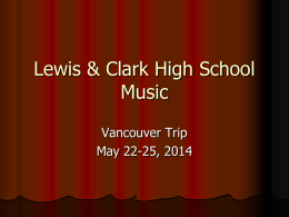 Lewis & Clark High School Music