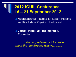 2012 ICUIL Conference 16