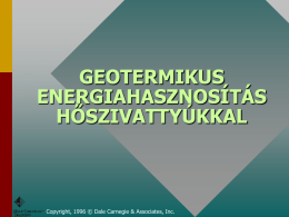 geotermikus energiahasznosítás hőszivattyúkkal