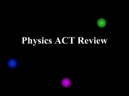 Physics Review Powerpoint