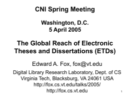The Global Reach of Electronic Theses and Dissertations