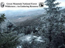 Wilderness: An Enduring Resource - Green