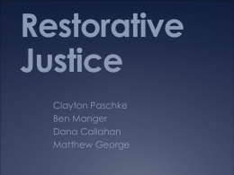 Restorative Justice - MiddLab