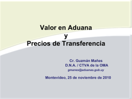 Presentación del Cr. Guzmán Mañes