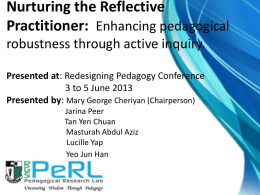 Symposium - The Reflective Practitioner