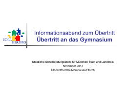 Gymnasium - Staatliche Schulberatung in Bayern