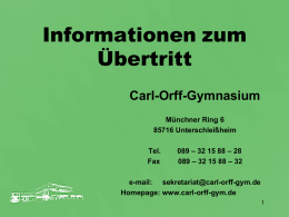 Wir - Carl-Orff