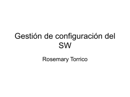 Gestion de configuracion del SW