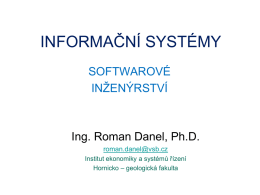 4 Informacni systemy - SW inzenyrstvi